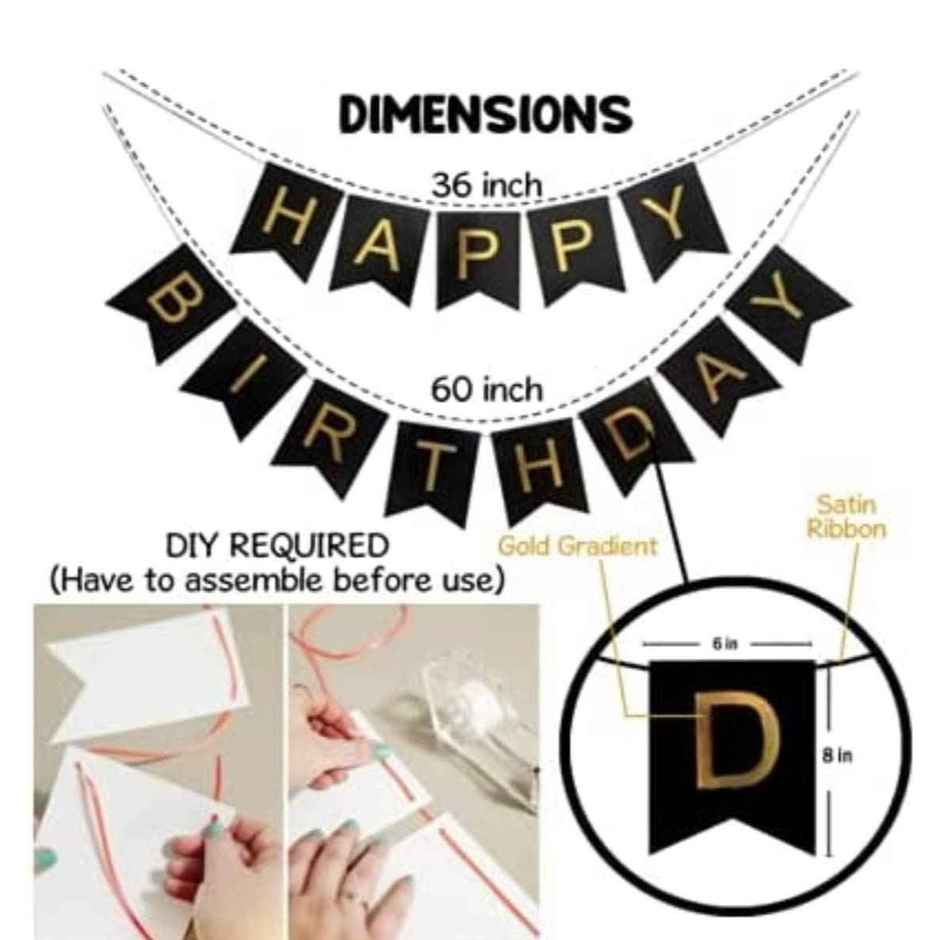 Happy Birthday Theme Decoration Kit | Assorted Colours | Let's Vybe