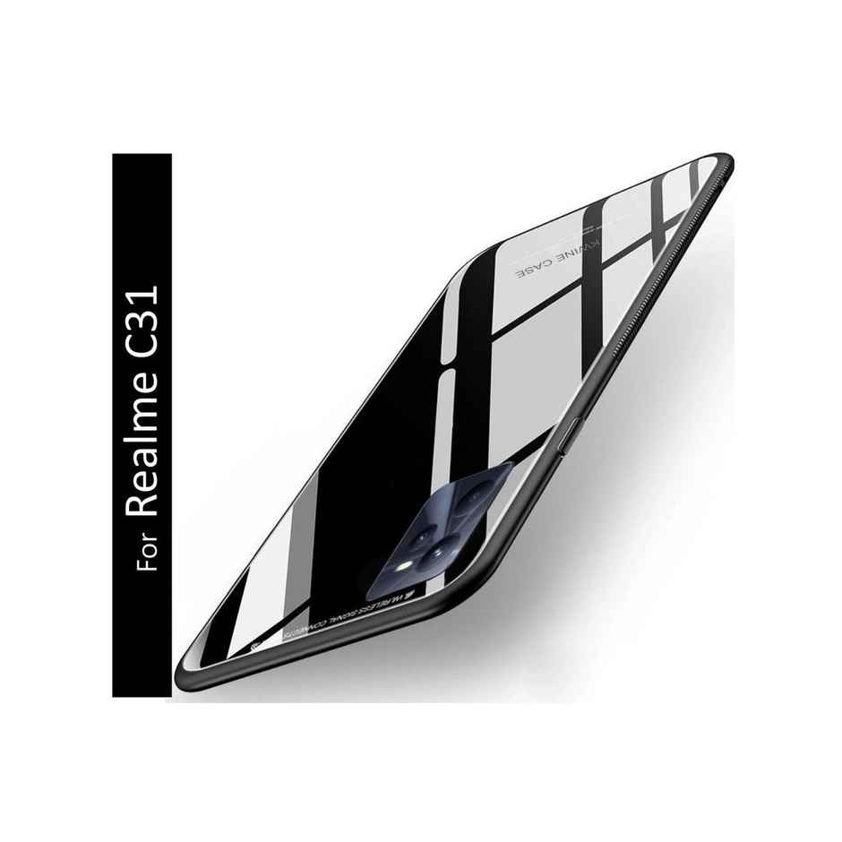 Kwine Case Realme C31 Back Cover - Glass Case