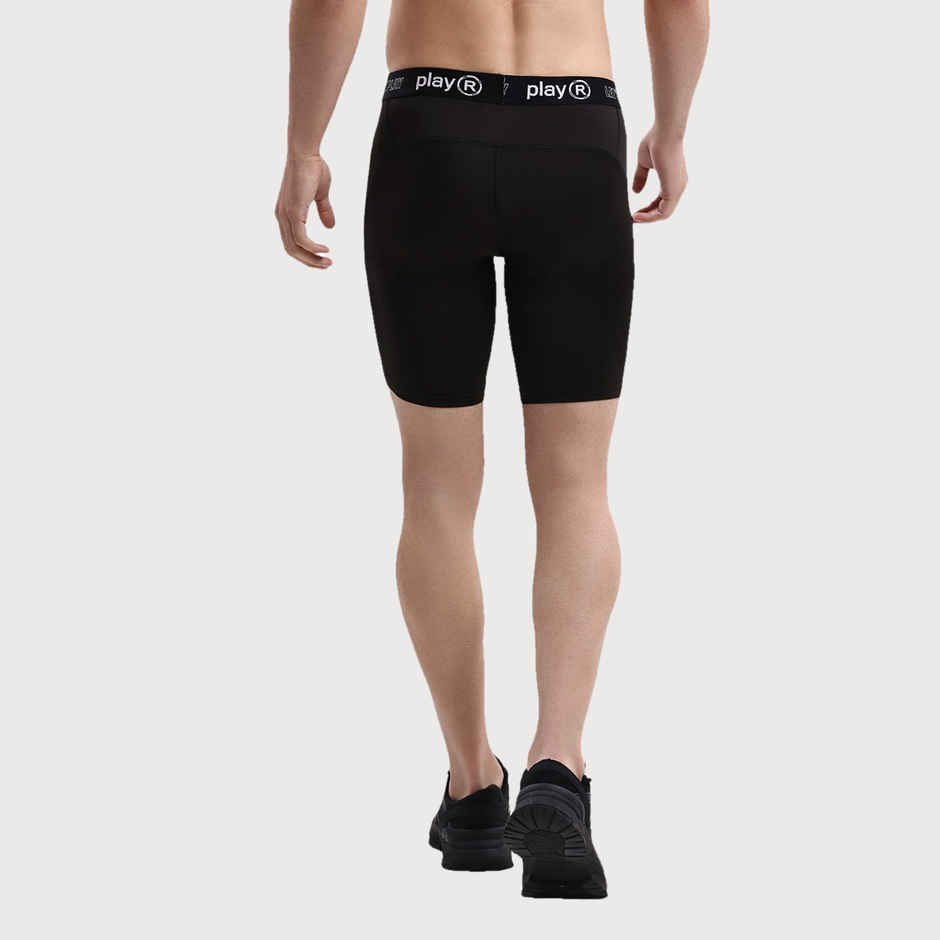 PlayR Men's Training Skin Shorts 95% Polyester 5% Spandex | Black - L