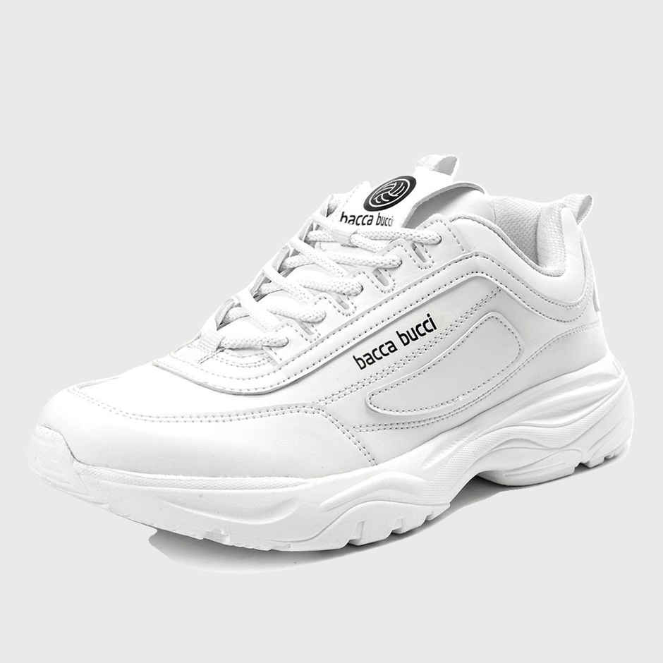 Bacca Bucci Afterburn Men's Urban Fashion Sneakers and Sports Shoes White | UK 6