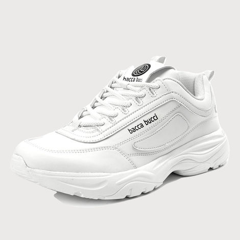 Bacca Bucci Afterburn Men's Urban Fashion Sneakers and Sports Shoes White | UK 6