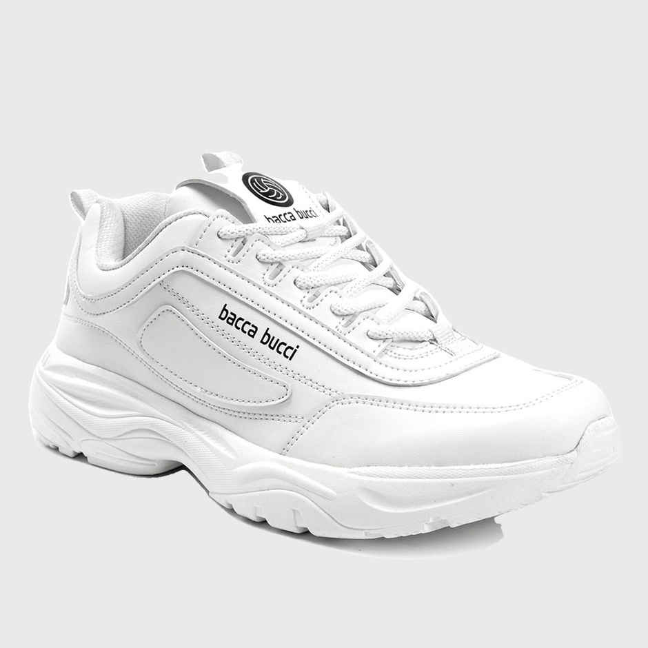 Bacca Bucci Afterburn Men's Urban Fashion Sneakers and Sports Shoes White | UK 6