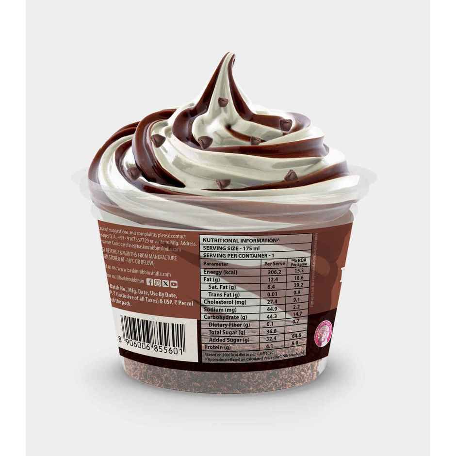 Baskin Robbins Brownie Cupcake Sundae Ice Cream Cup