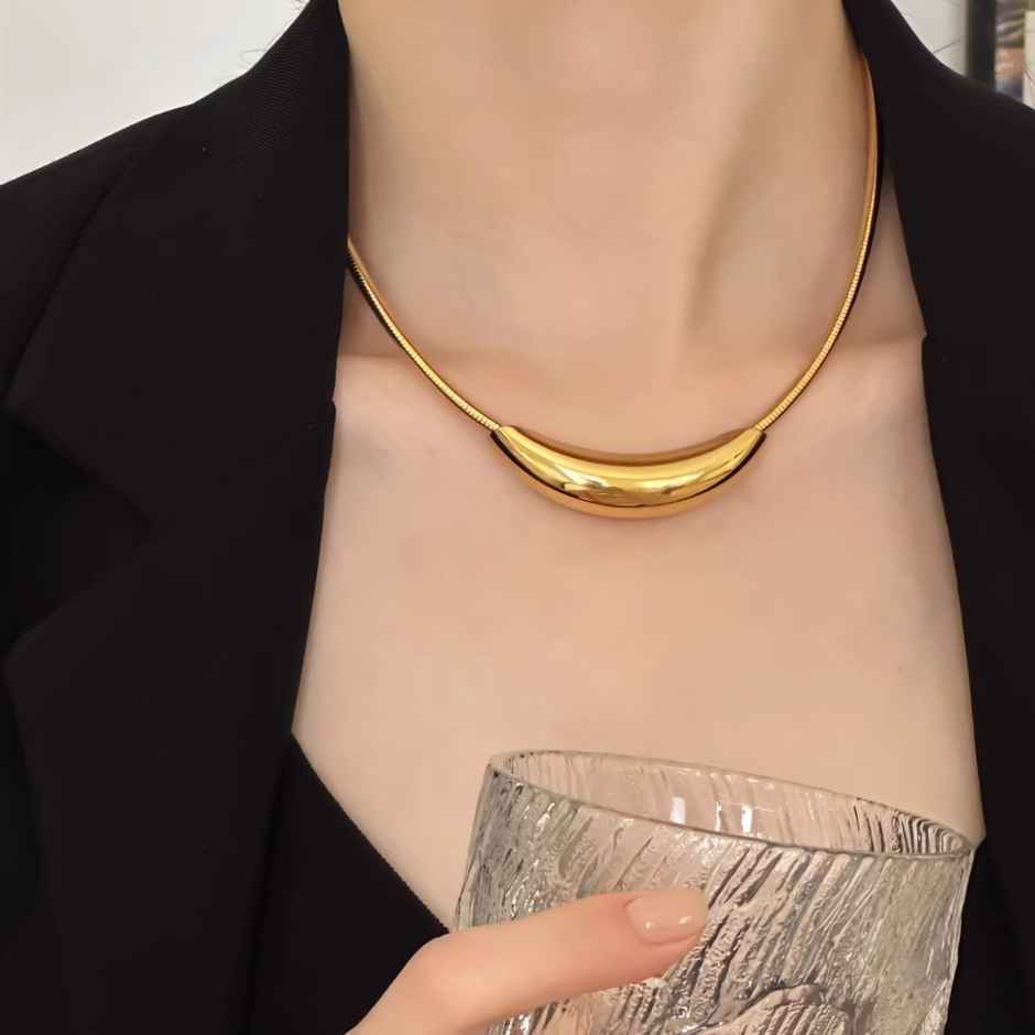 Just Lil Things Artificial Gold Necklace | jltn0843