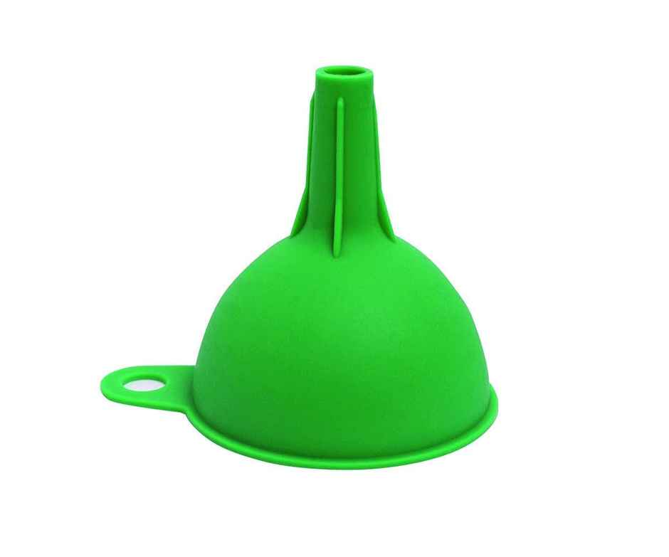 Clazkit Silicon Funnel, Funnel for Filling Oil, Water(Green)