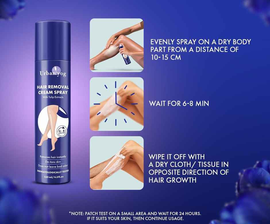 Urban Yog Hair Removal Cream Spray For Women