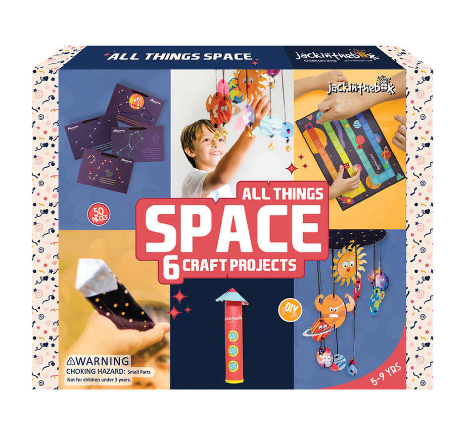 Jackinthebox All Things Space 6-In-1 Art & Craft Kit
