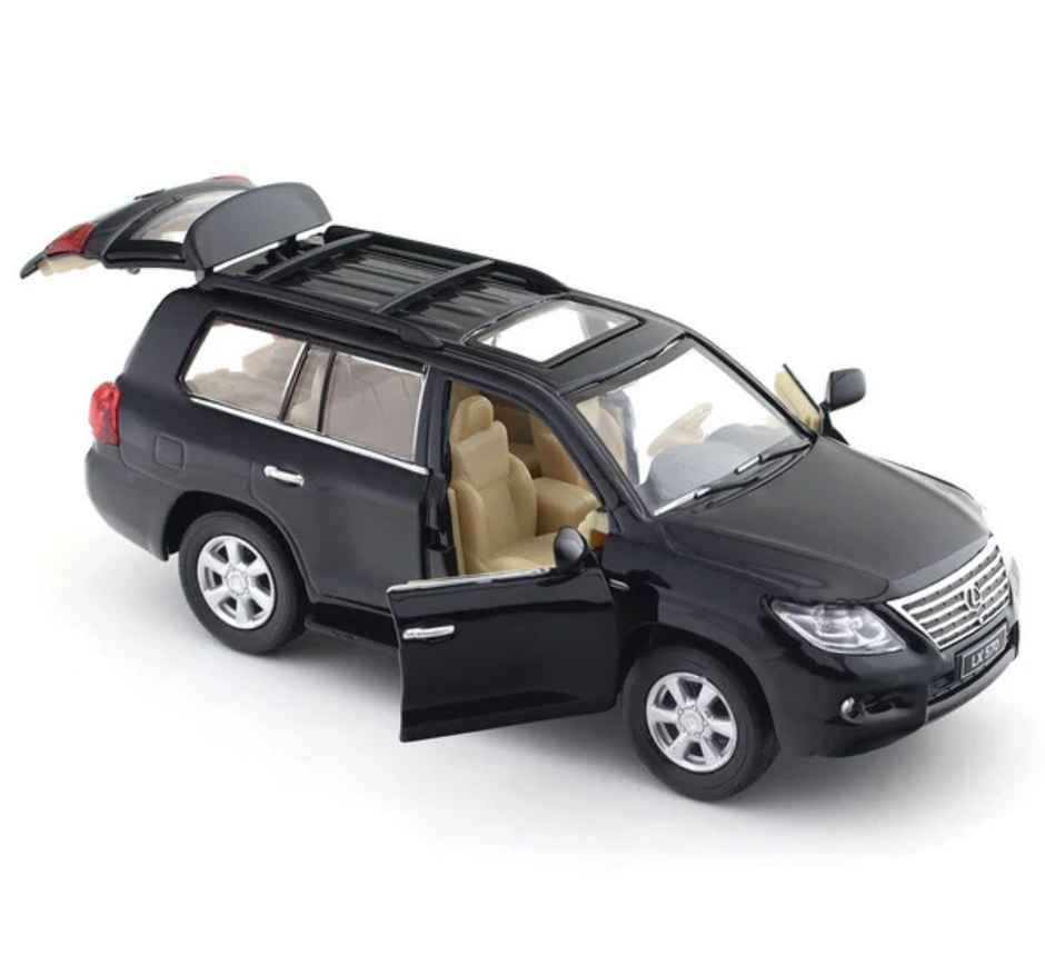 MSZ Licensed 1:32 Lexus LX570 Black Die-cast Vehicle