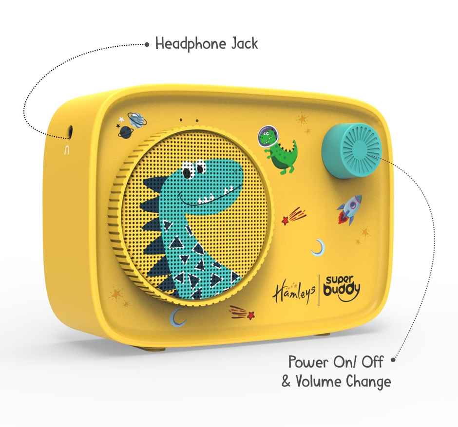 Super Buddy Curio Dino S11 Speaker With 900+ Stories, Rhymes &Songs With Voice Recording, Bluetooth