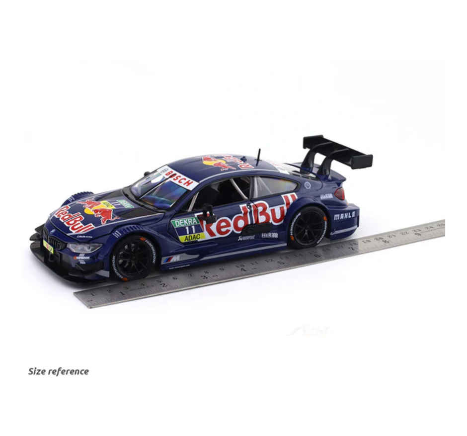 MSZ Licensed BMW M4 DTM Redbull Diecast Model Car Blue 1:24 Scale Collectible Toy