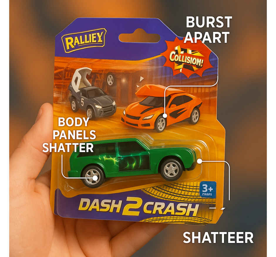 Hamleys RALLEYZ Dash 2 Crash Military Truck Toy for Kids | Green Die Cast Vehicle
