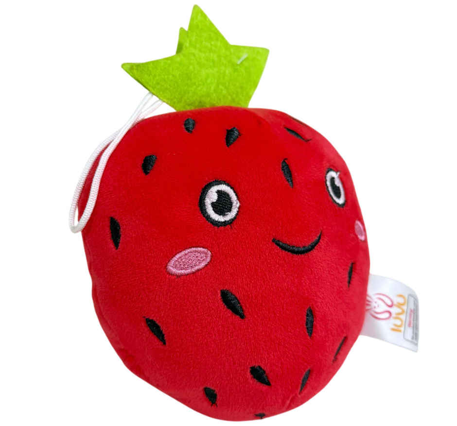 Hamleys LUVU 15cm Strawberry Soft Toy