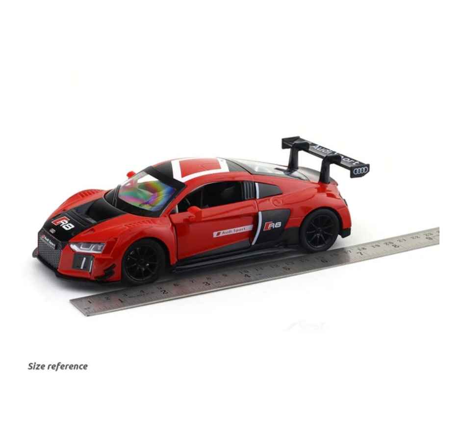 MSZ Licensed Audi R8 LMS Diecast Model Car Red 1:24 Scale Collectible Toy