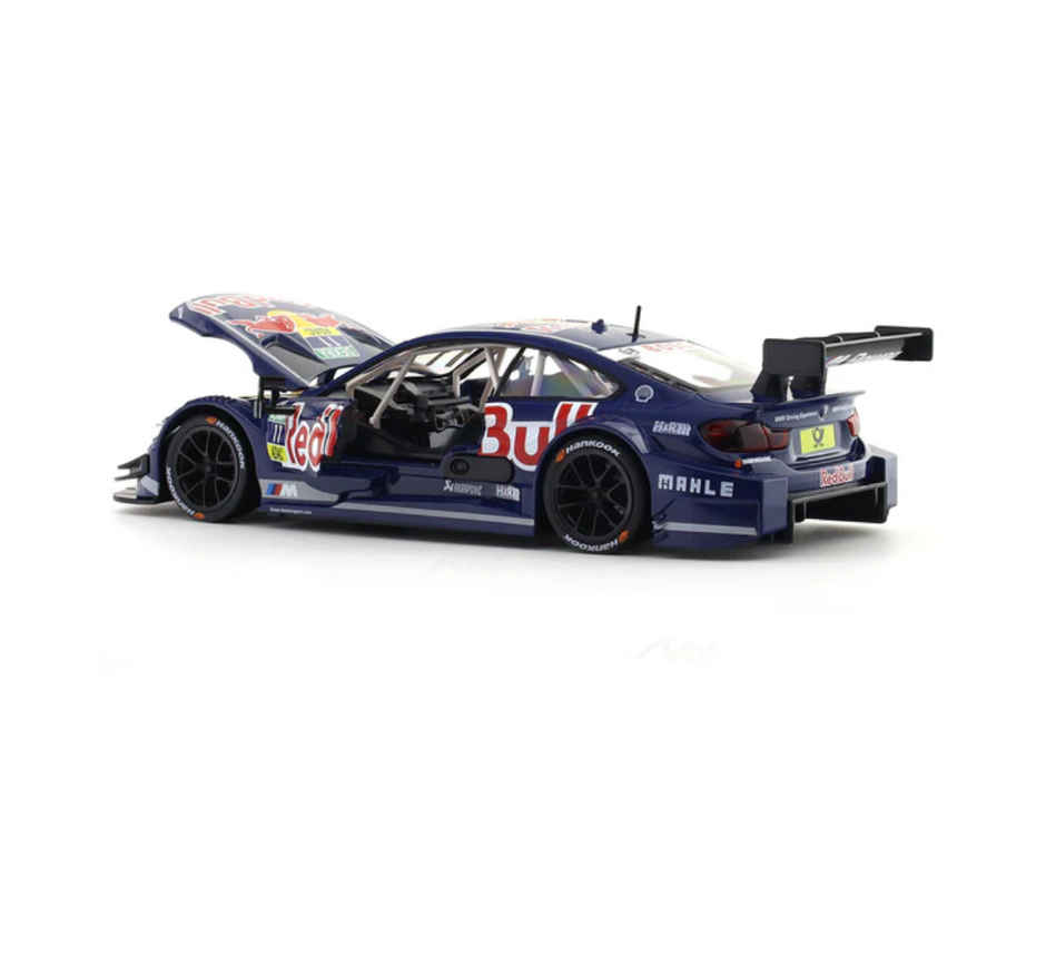 MSZ Licensed BMW M4 DTM Redbull Diecast Model Car Blue 1:24 Scale Collectible Toy