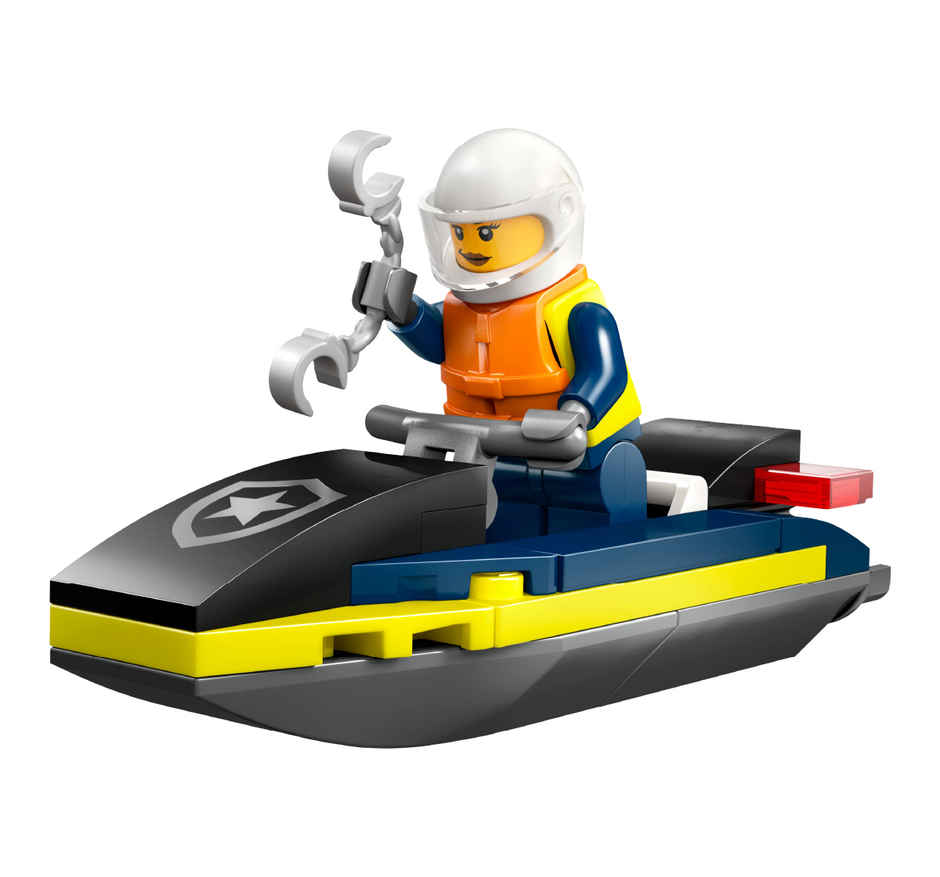 Lego City Police Water Scooter 30693 | Mini Set with Exclusive Police Officer for Kids 5Y+