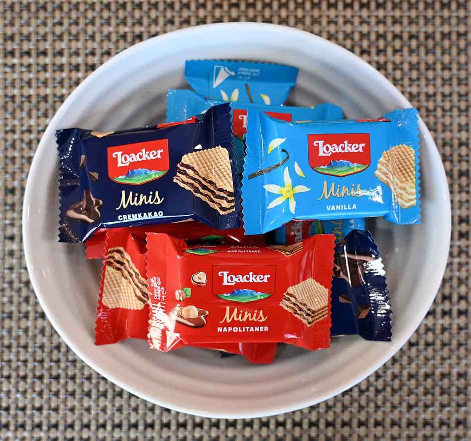 Loacker Minis Assorted Wafer Cookies with Tin