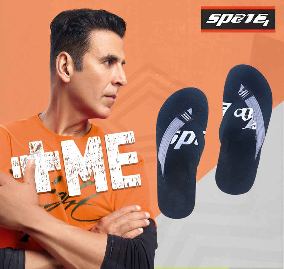 Sparx Slippers SFU-204 Grey Black For Men | 8 UK