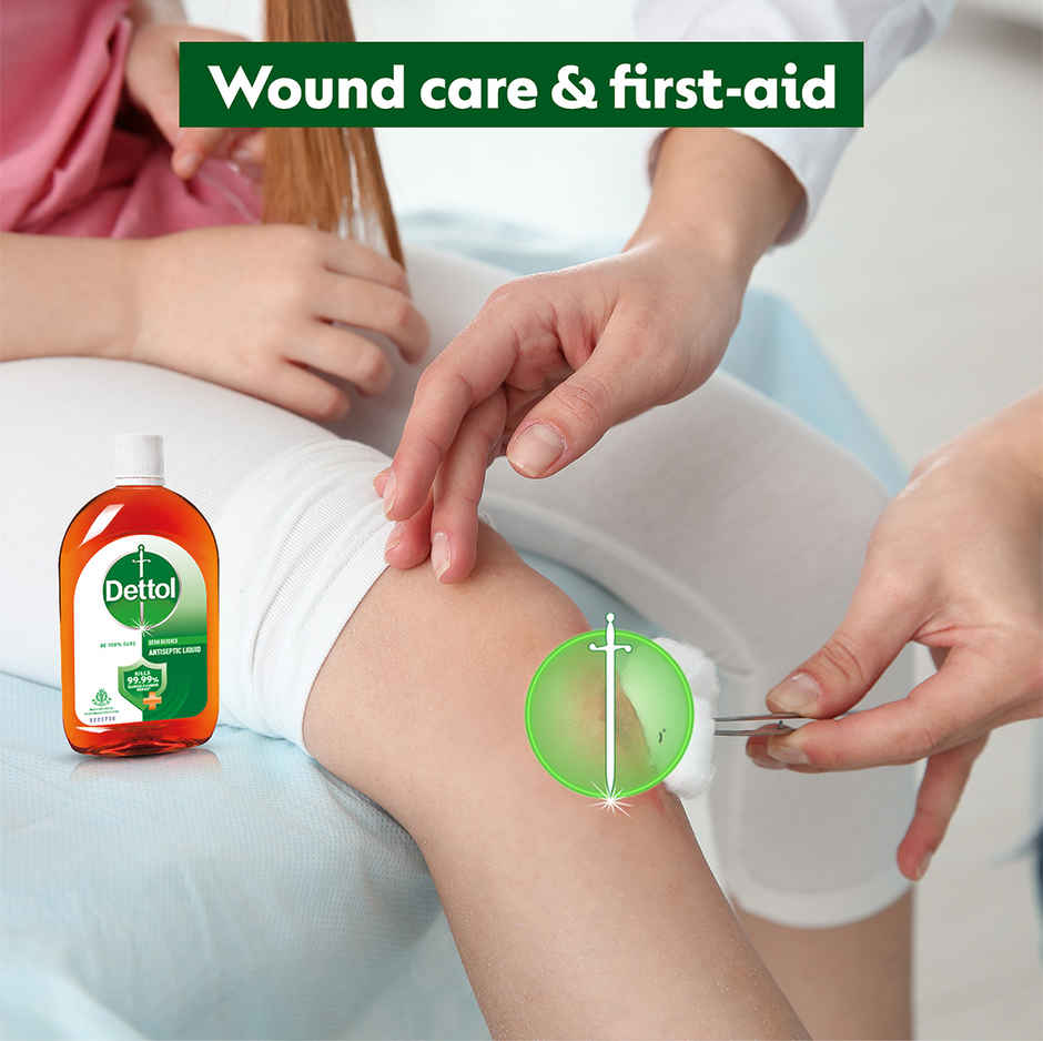 Dettol Antiseptic Liquid for First Aid, Surface Disinfection and Personal Hygiene