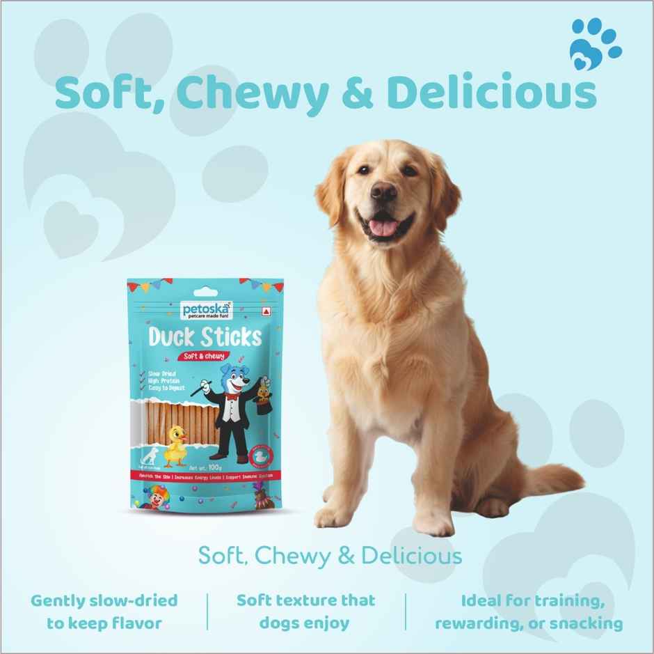 Petoska Dog Treats Duck Sticks