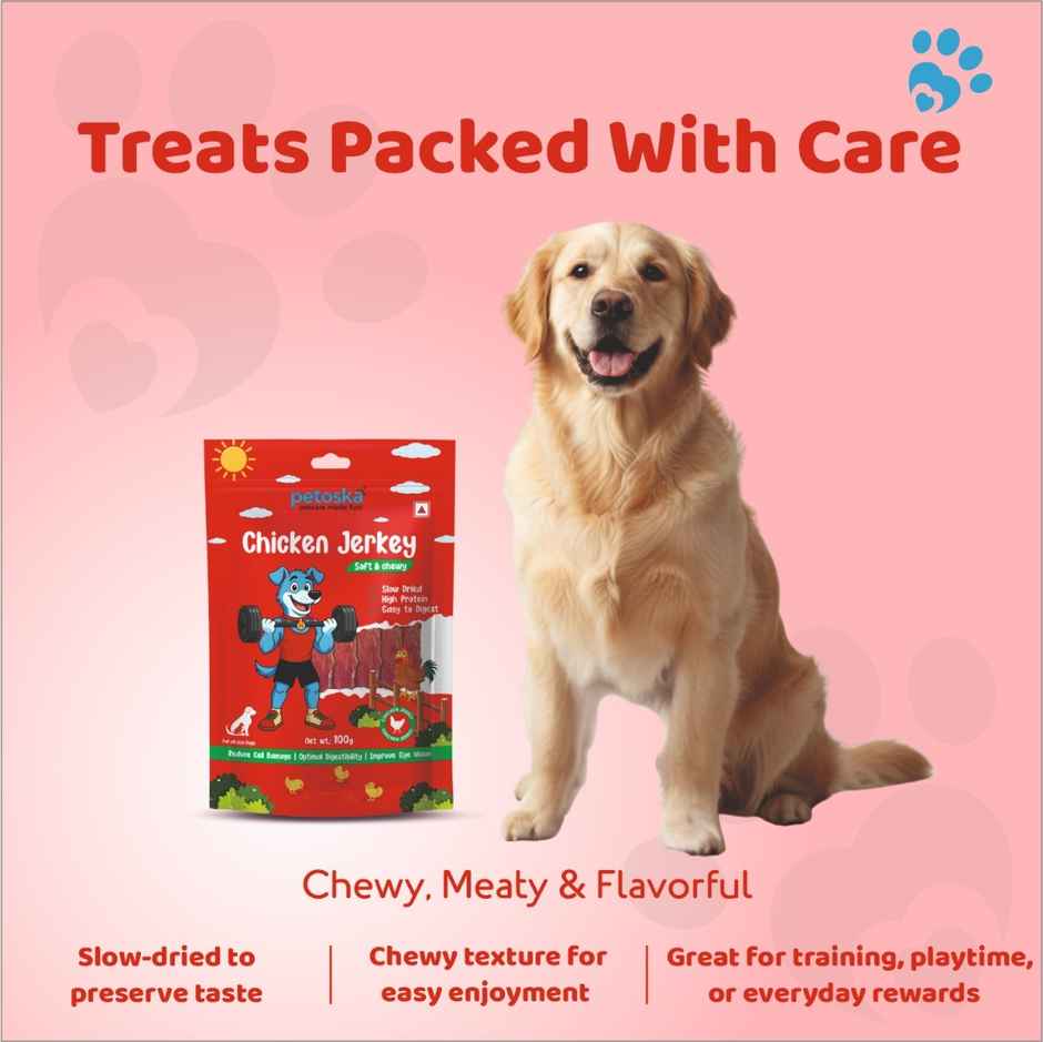 Petoska Dog Treats Chicken Jerky Combo