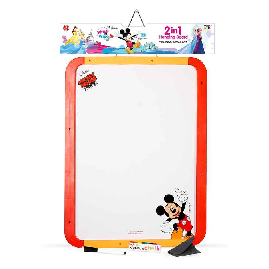 Itoys 2 in 1 Hanging Board Big- Mickey Mouse(Colour May Vary)