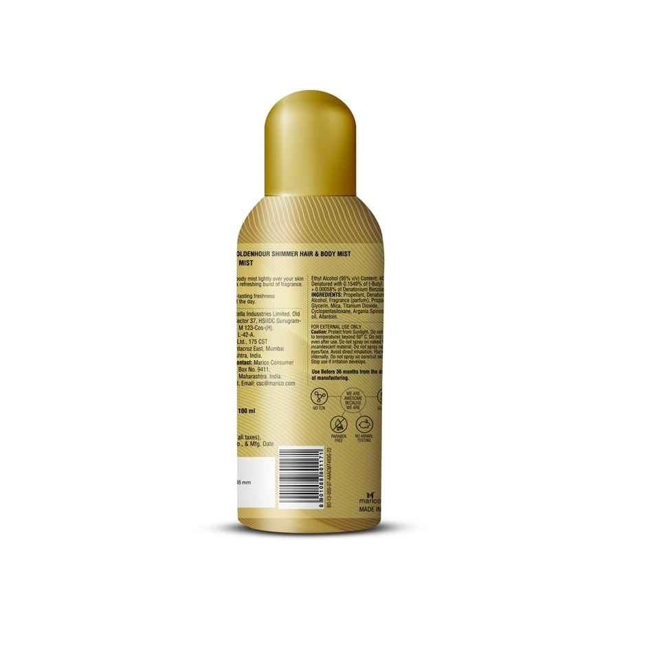 Puresense Golden Hour All Day Hair And Long Lasting Fragrance Shimmer Body Mist - For Women