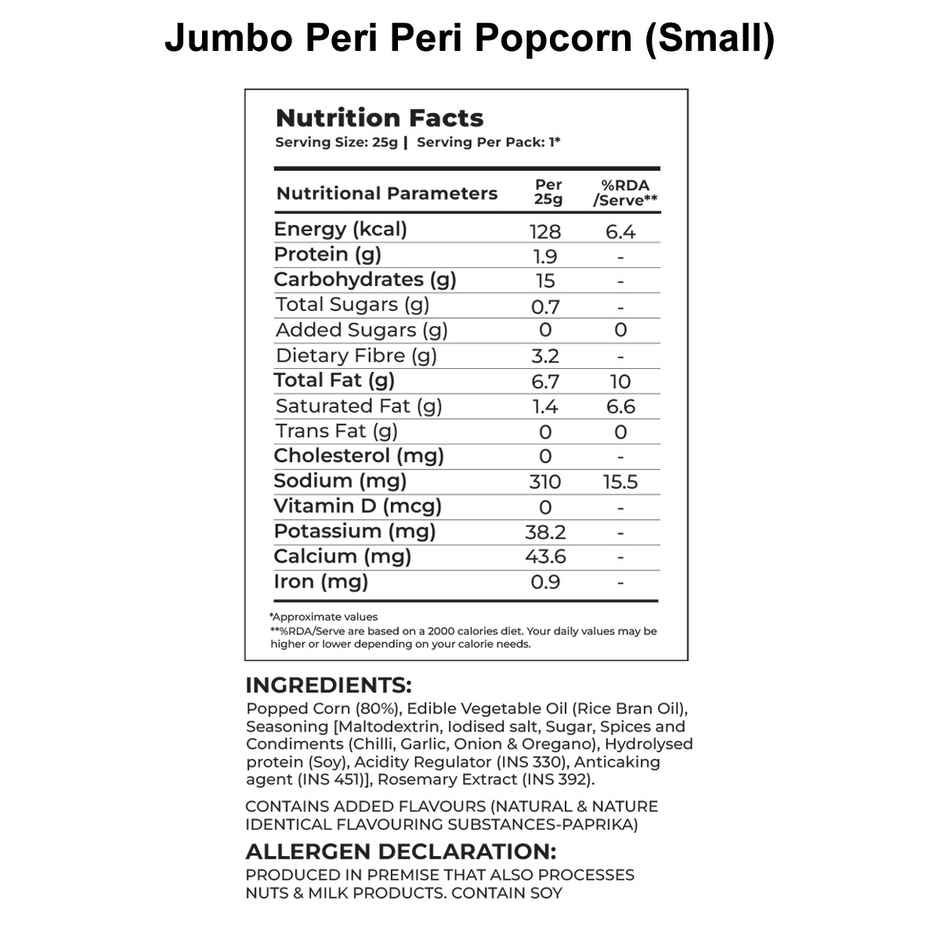 4700BC Peri Peri Popcorn Jumbo Pack | Spicy & Crunchy