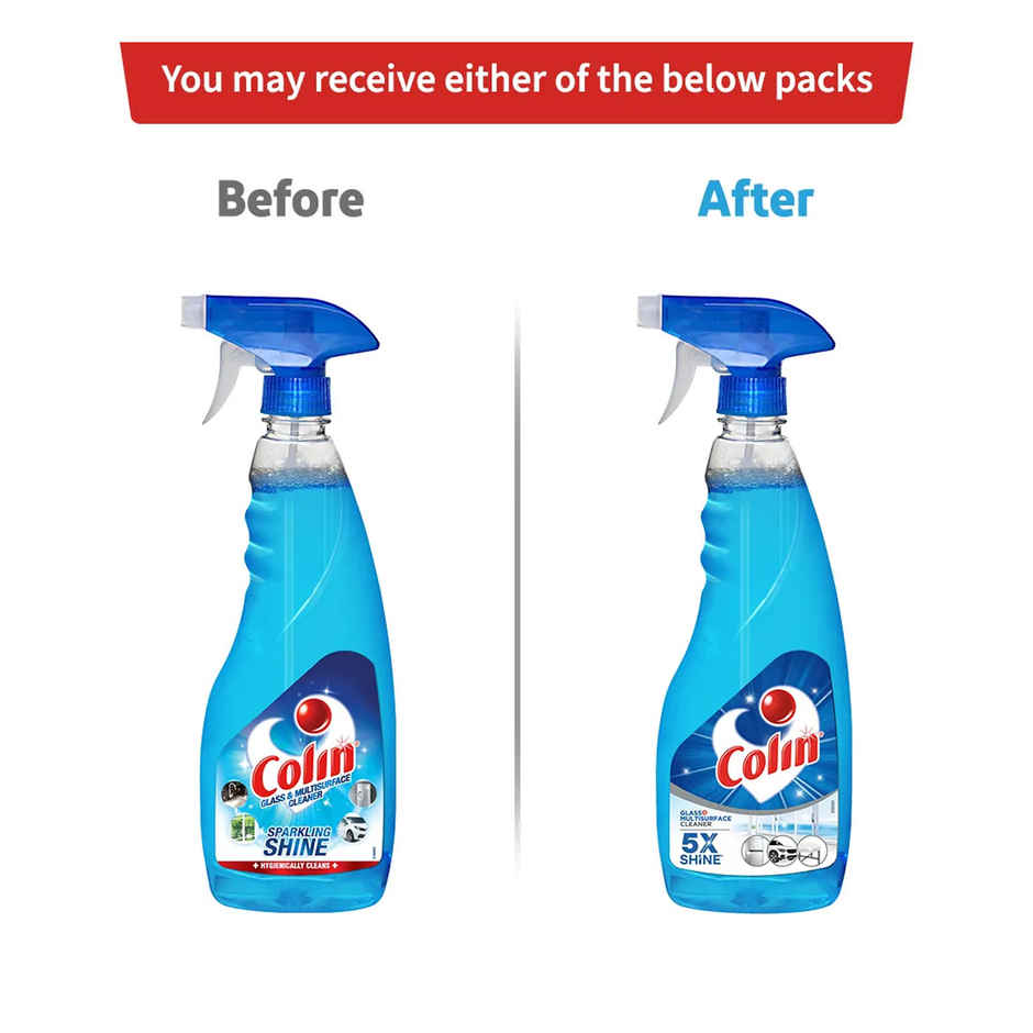 Lizol Disinfectant Surface & Floor Cleaner Liquid, Citrus(2l) & Colin Glass Cleaner Pump 2X More Shine With Shine Boosters(500ml) Combo