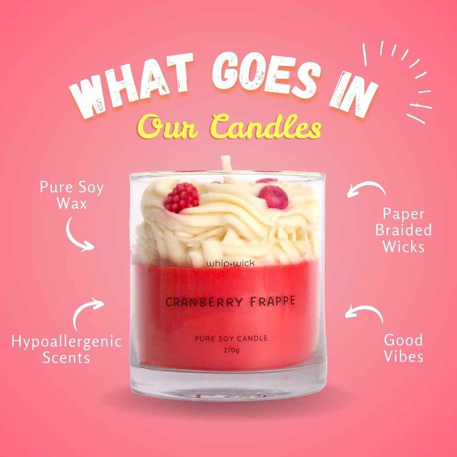 Whipand Wick Cranberry Frappe Scented Candle