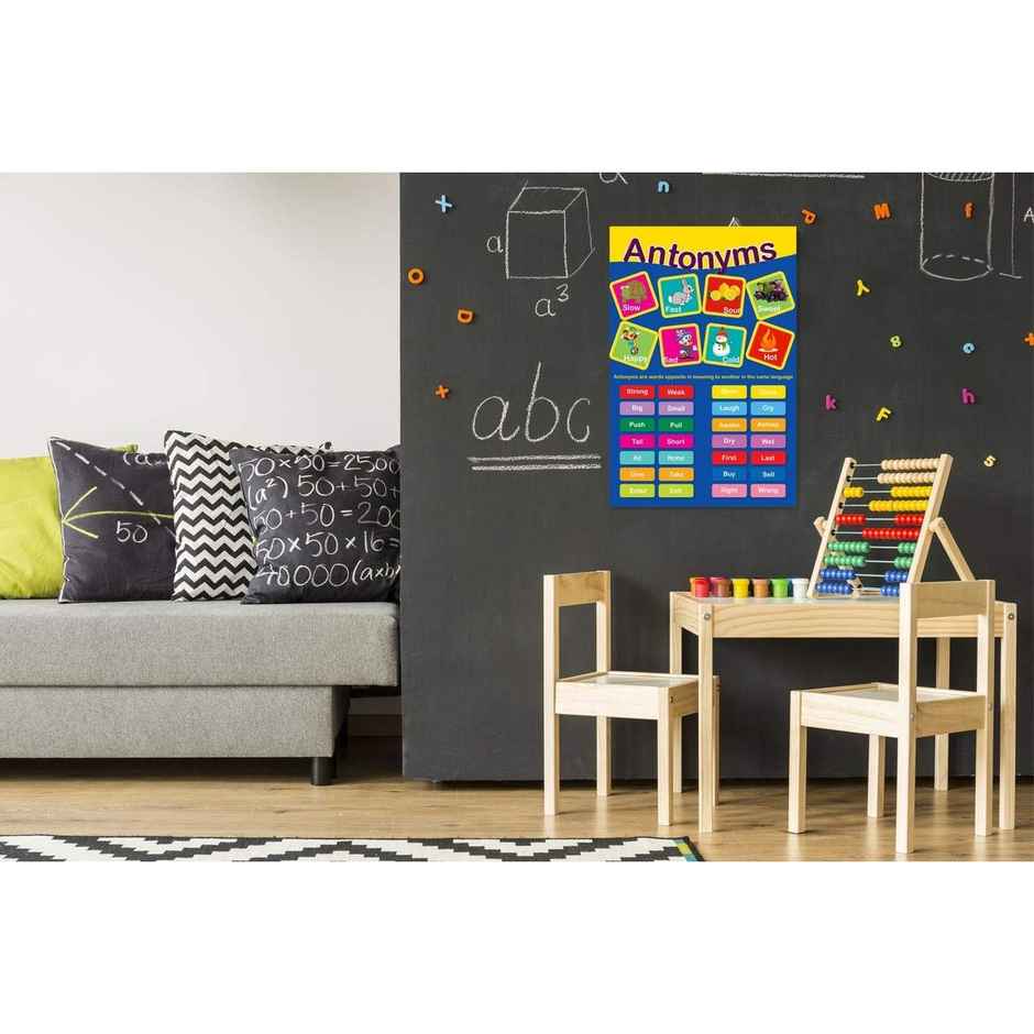 Paper Plane Design Kids Early Learning Educational Poster | Size 12 x 18 Inch | D9