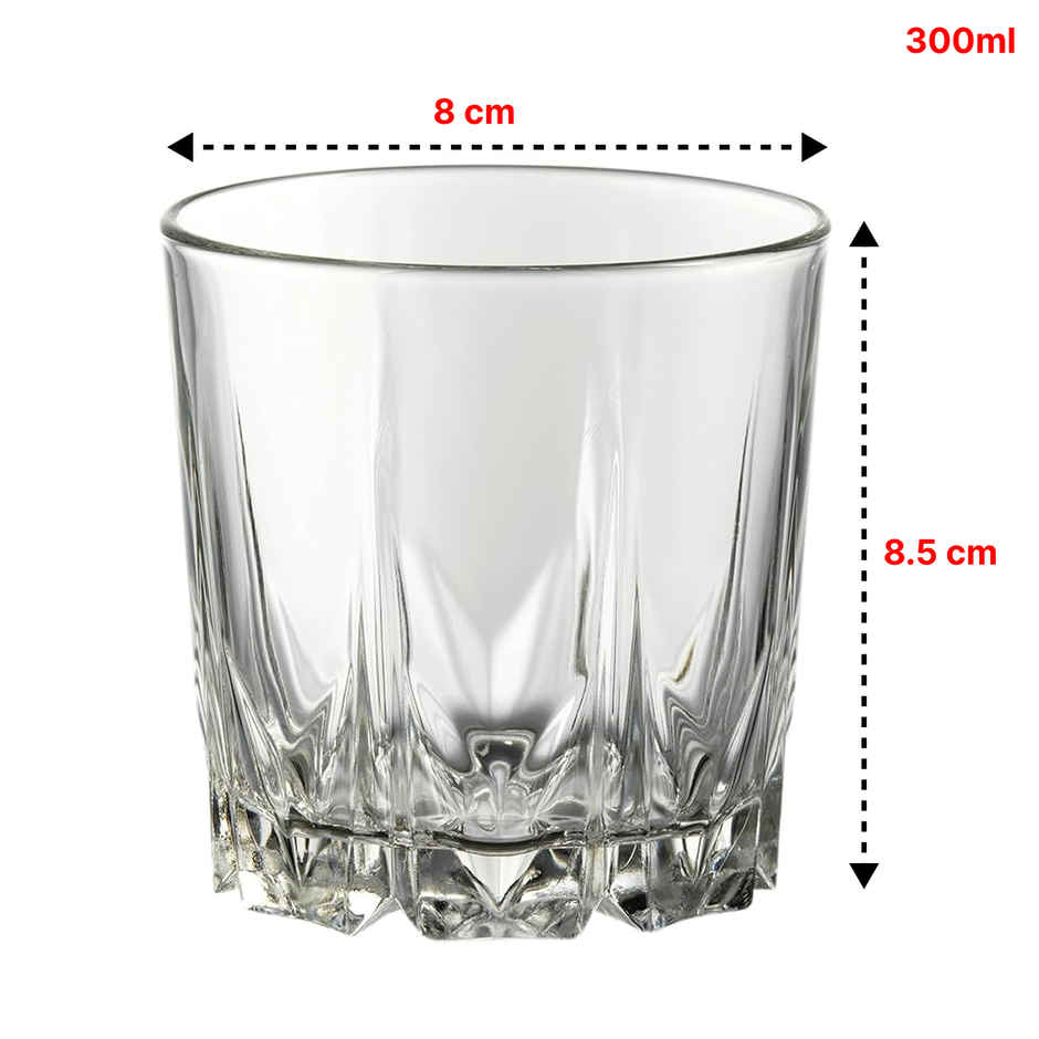 Karat Whisky Glass | 6 pcs | 300 ml | Transparent | Pasabahce