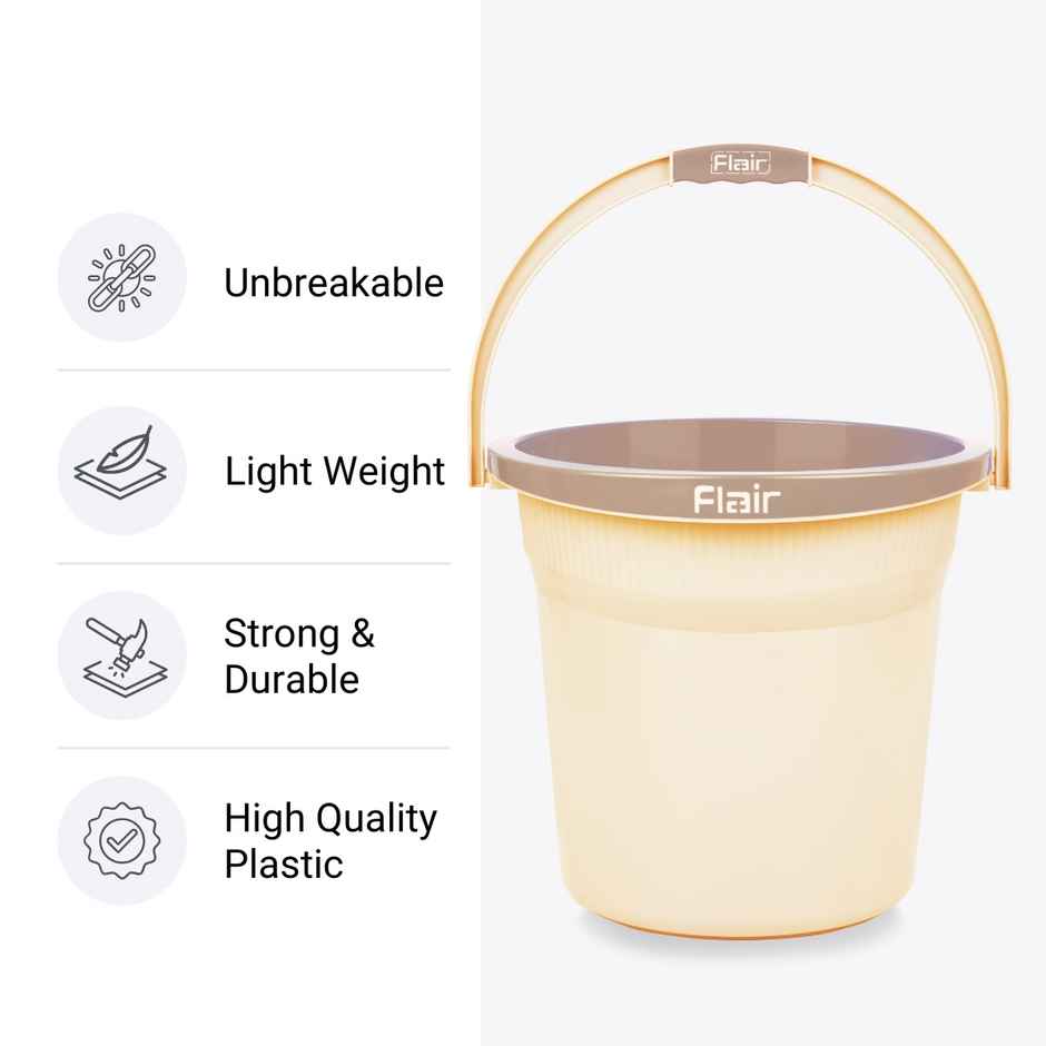 Flair Estella Home Bucket 24 Litre - Beige