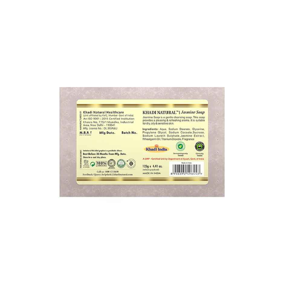 Khadi Natural Jasmine Handmade Soap Revitalizes Dull Skin