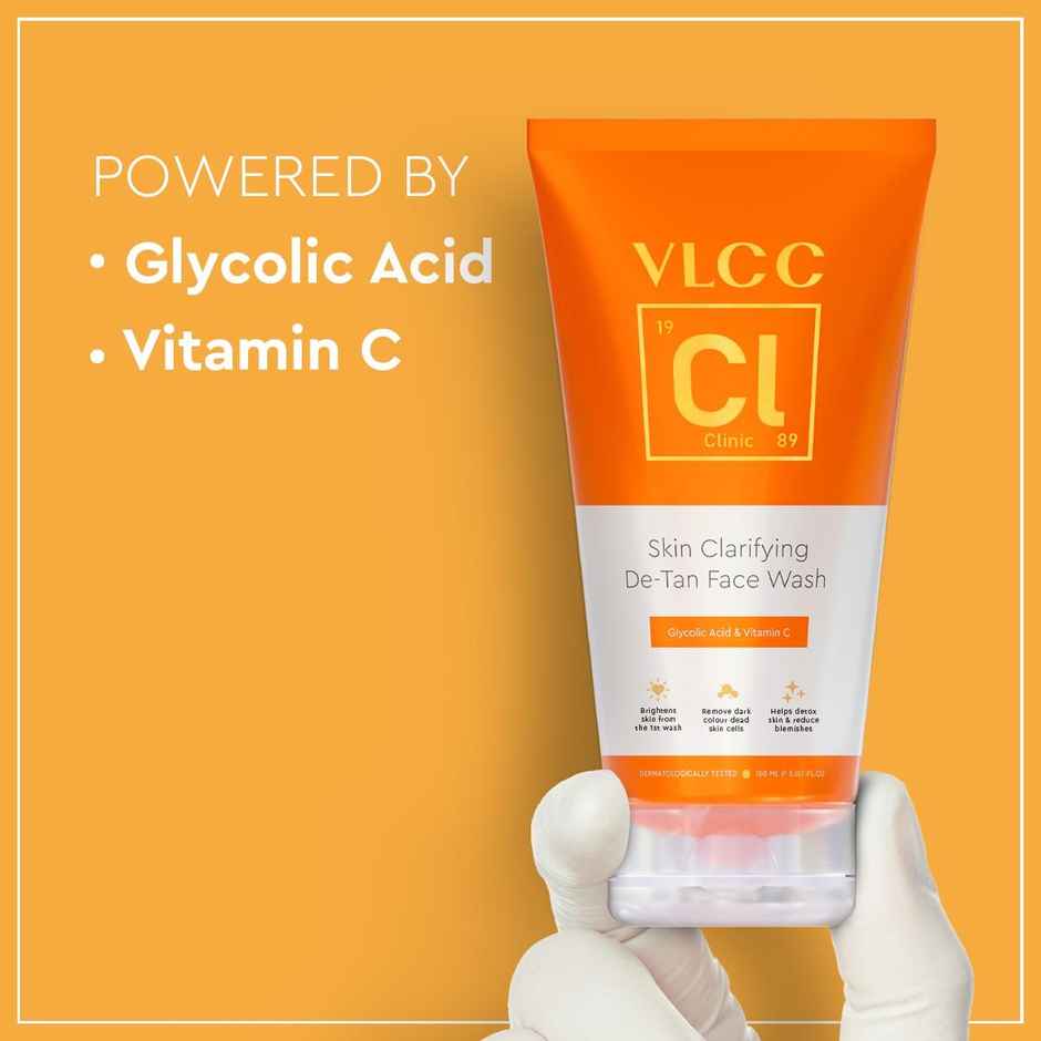 VLCC Clinic Skin Clarifying De-Tan Face Wash Tube