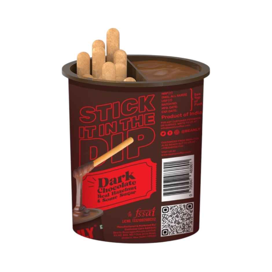 Beanly Dark Choco Hazelnut Spread with Breadsticks