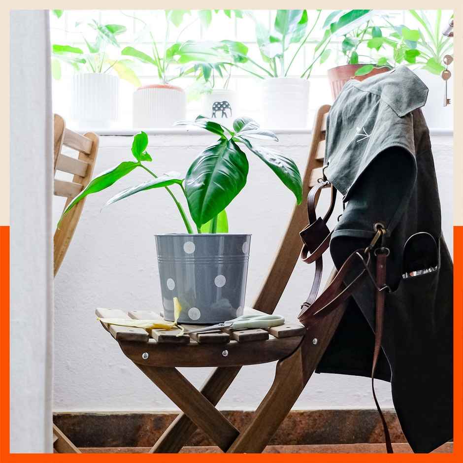 Bathla Hanging Metal Pots Holders Set of 3 - RUI | Detachable Double Hooks | Ash