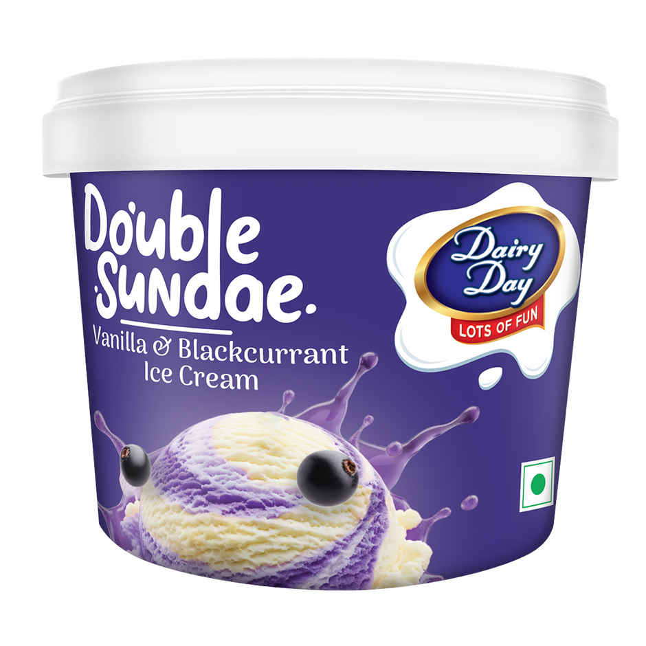 Dairy Day Vanilla Blackcurrant Double Sundae Tub