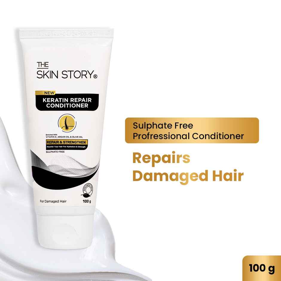 The Skin Story Keratin Conditioner For Coloured Treated Hair Repairs Damage & Frizz Sulphate Free