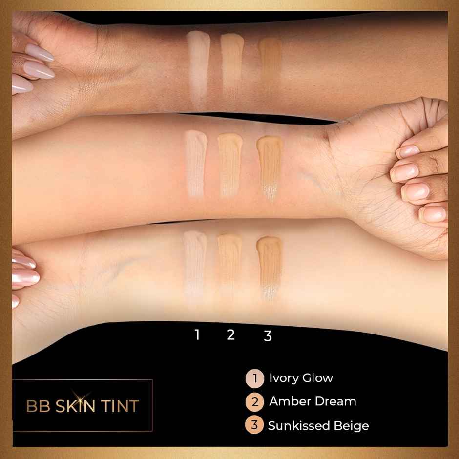 Manish Malhotra BB Skin Tint for Makeup | SPF 50 PA+++ | Adapts to you Skin Tone | Amber Dream