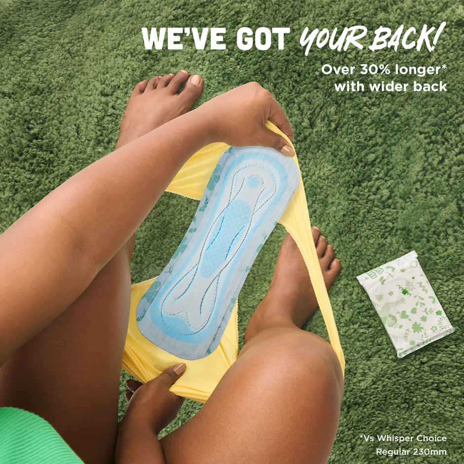 Whisper Ultra Upto No Gap No Leaks Sanitary Pads | XL | 15 pcs