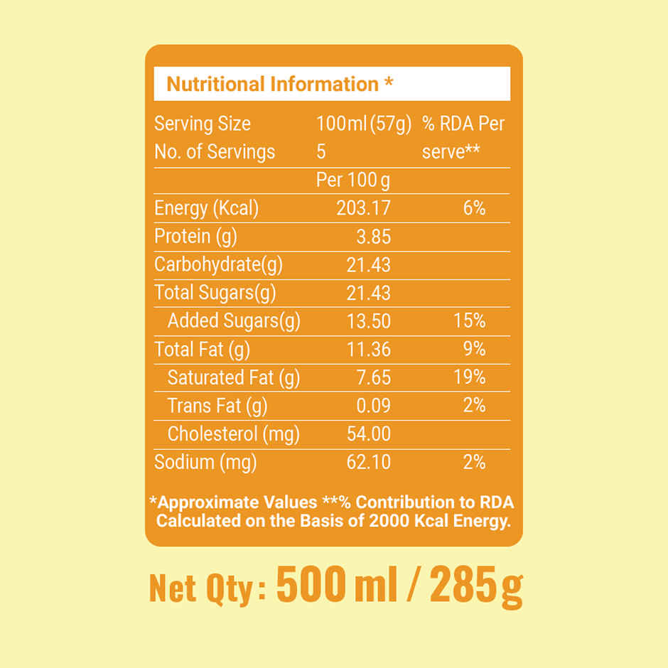 Dairy Day Mango Fruit Chunks Ice Cream Tub