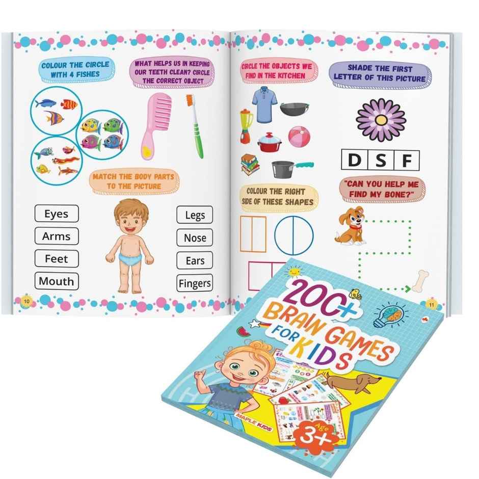 Brain Boosting Activity Book for Kids - 200+ Activities for Age 3+ - Kids Activity Book