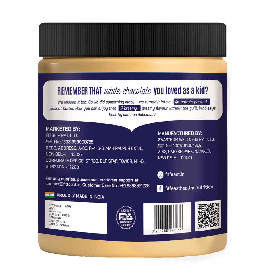 FitFeast White Chocolate Peanut Butter