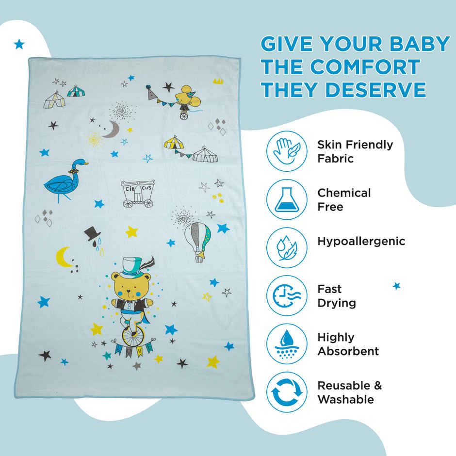Mee Mee Micro Fiber Baby Bath Towel | 0-3 yrs