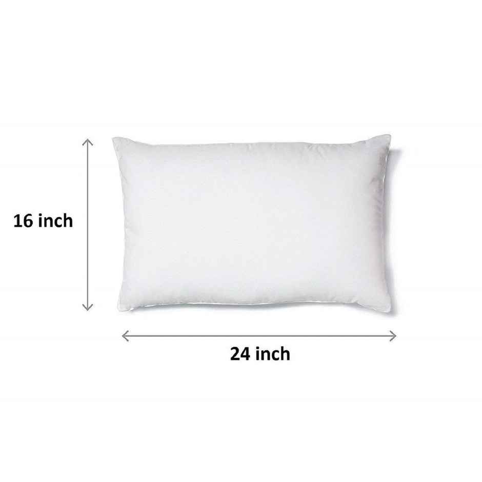 Kuber Industries Luxurious 6 Piece Microfiber Pillow Filler (CTKTC22187 | White | 16x24 inches)