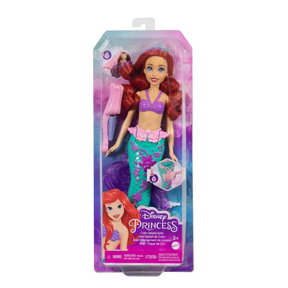 DISNEY PRINCESS COLOR SPLASH ARIEL, 3Y+, Multicolour