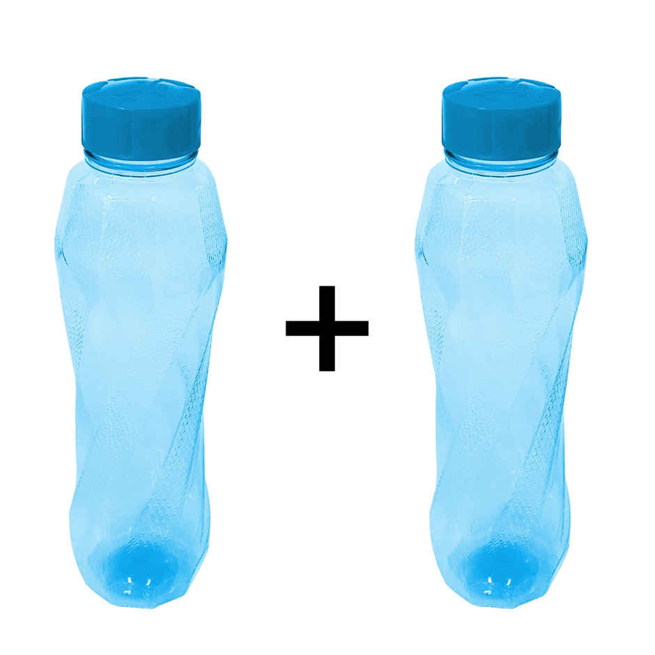 Princeware Pet Fridge Bottle Silky 900 ml | Blue Combo