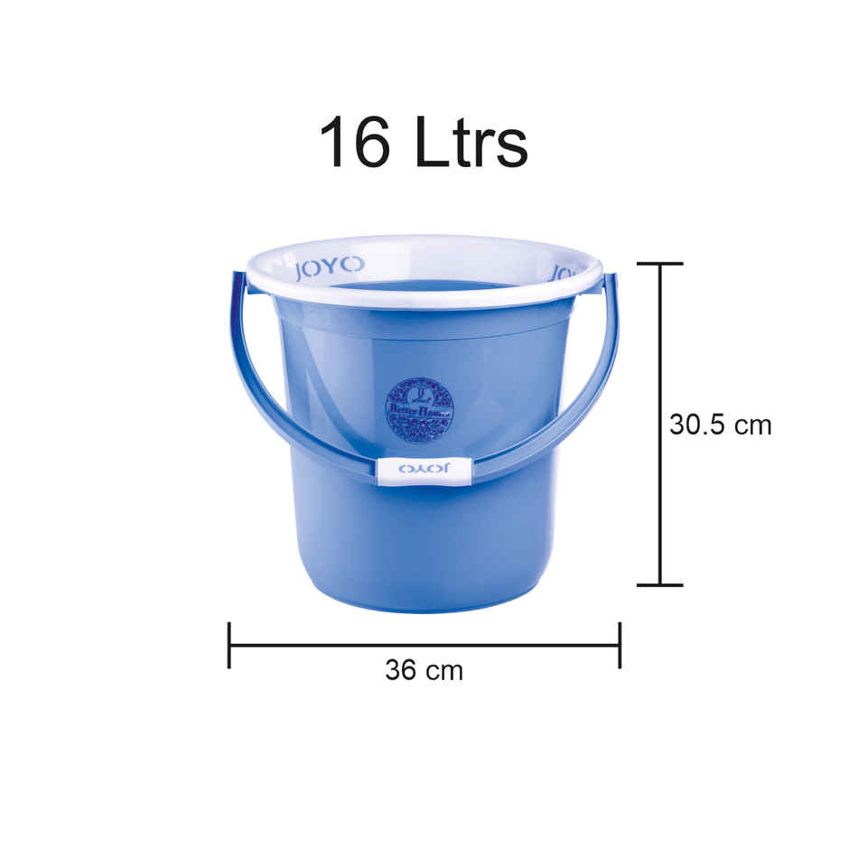 Joyo Better Home Bucket 16 L Plain (Colour May Vary) Combo