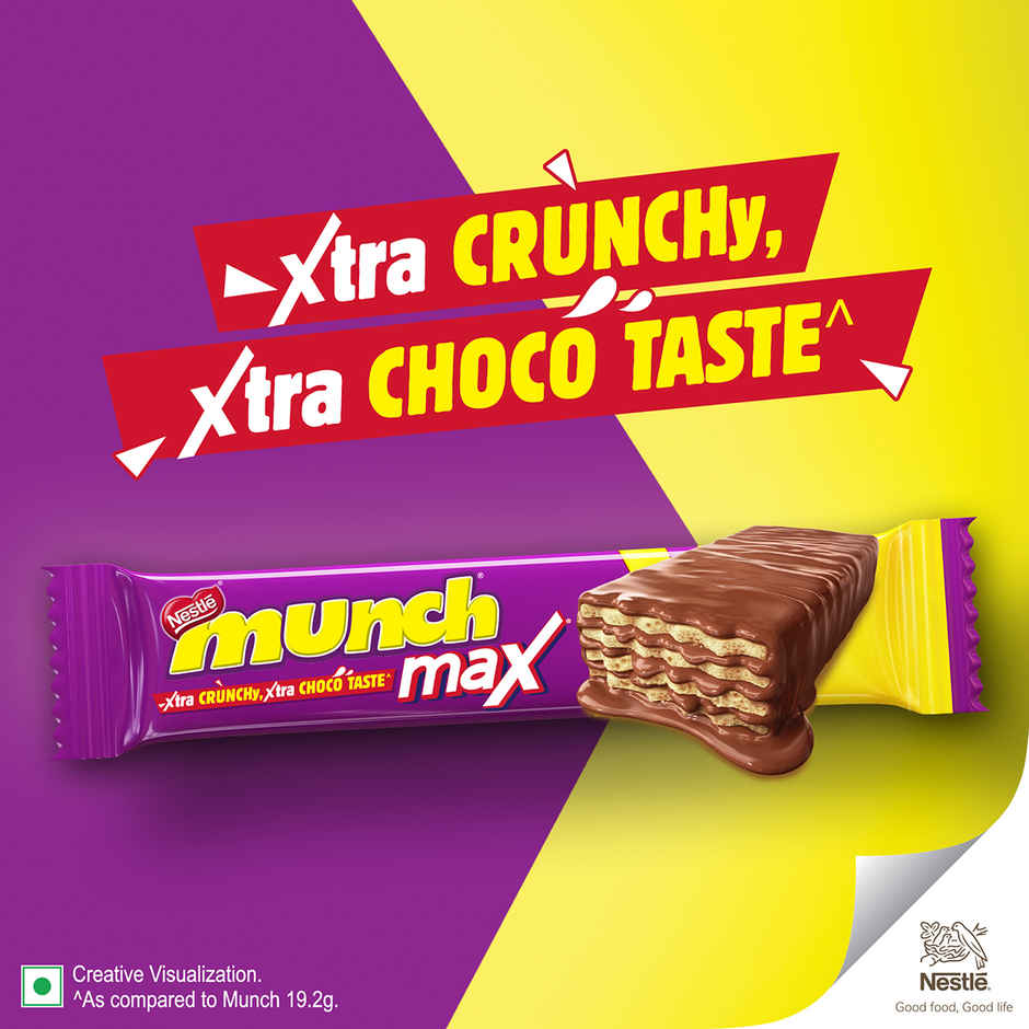 Nestle Munch Max Choco Coated Crunchy Wafer Bar