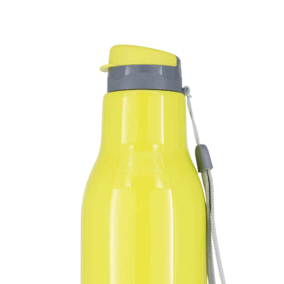 Nayasa Plastic Quench Water Bottle | Yellow | 600 ml